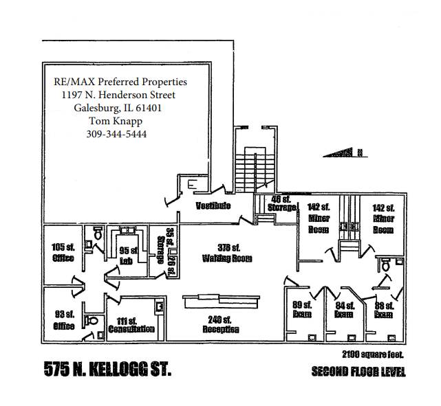 575 N Kellogg St, Galesburg, IL à louer Plan d  tage- Image 1 de 1