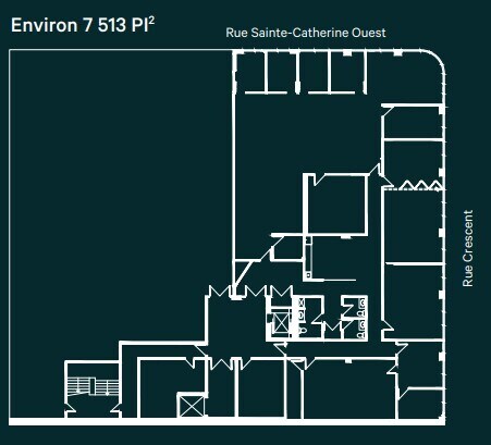 1370-1384 Rue Sainte-Catherine O, Montréal, QC for lease Floor Plan- Image 1 of 6
