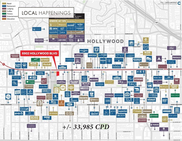 6904-6912 Hollywood Blvd, Los Angeles, CA à louer - Photo du bâtiment - Image 3 de 27