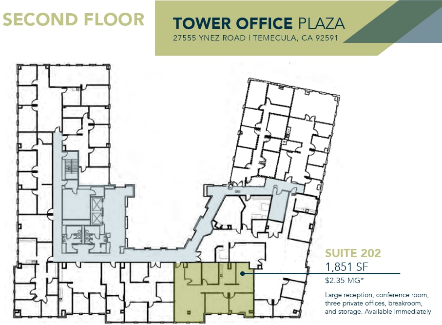 27555 Ynez Rd, Temecula, CA à louer Plan d’étage- Image 1 de 1