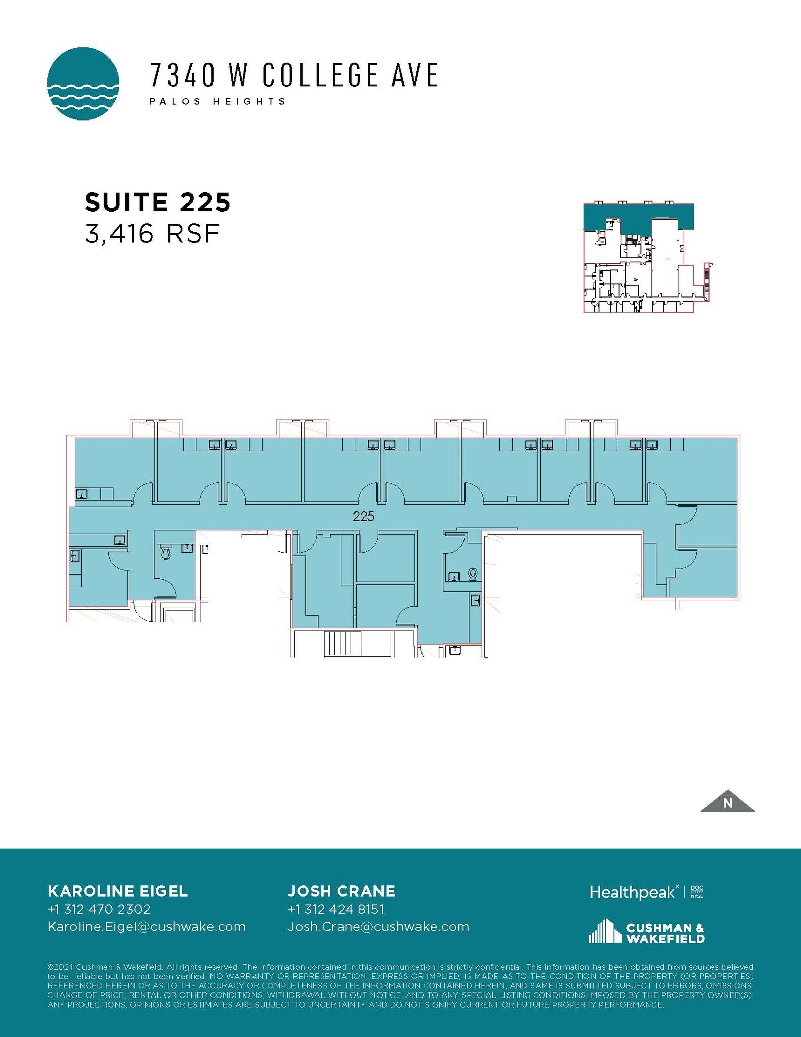 7340 W College Dr, Palos Heights, IL for lease Floor Plan- Image 1 of 1