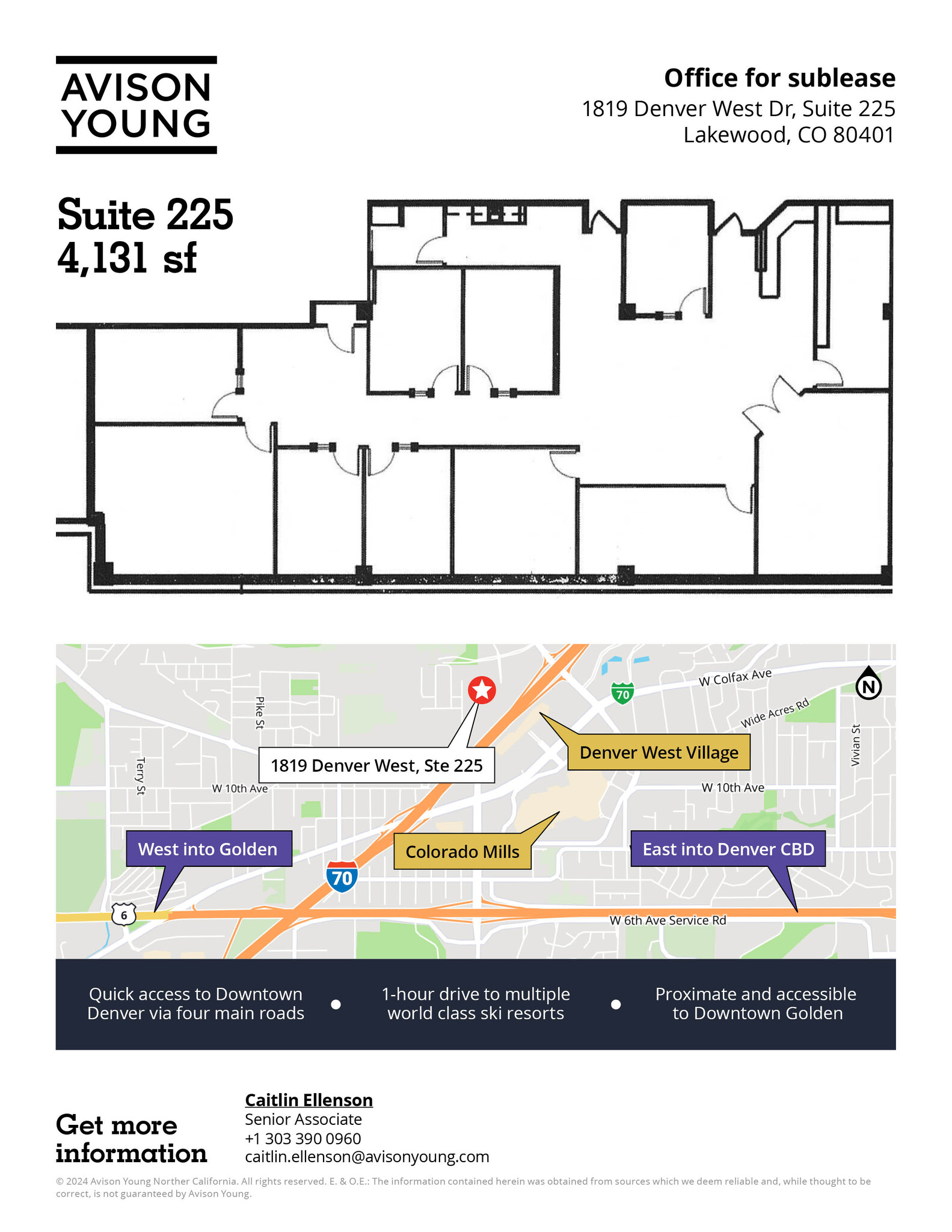 1819 Denver West Dr, Lakewood, CO à louer Plan d  tage- Image 1 de 7