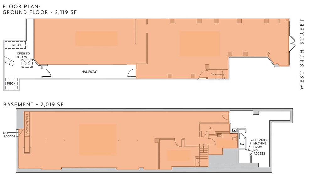 36 W 34th St, New York, NY à louer - Plan d’étage - Image 2 de 3