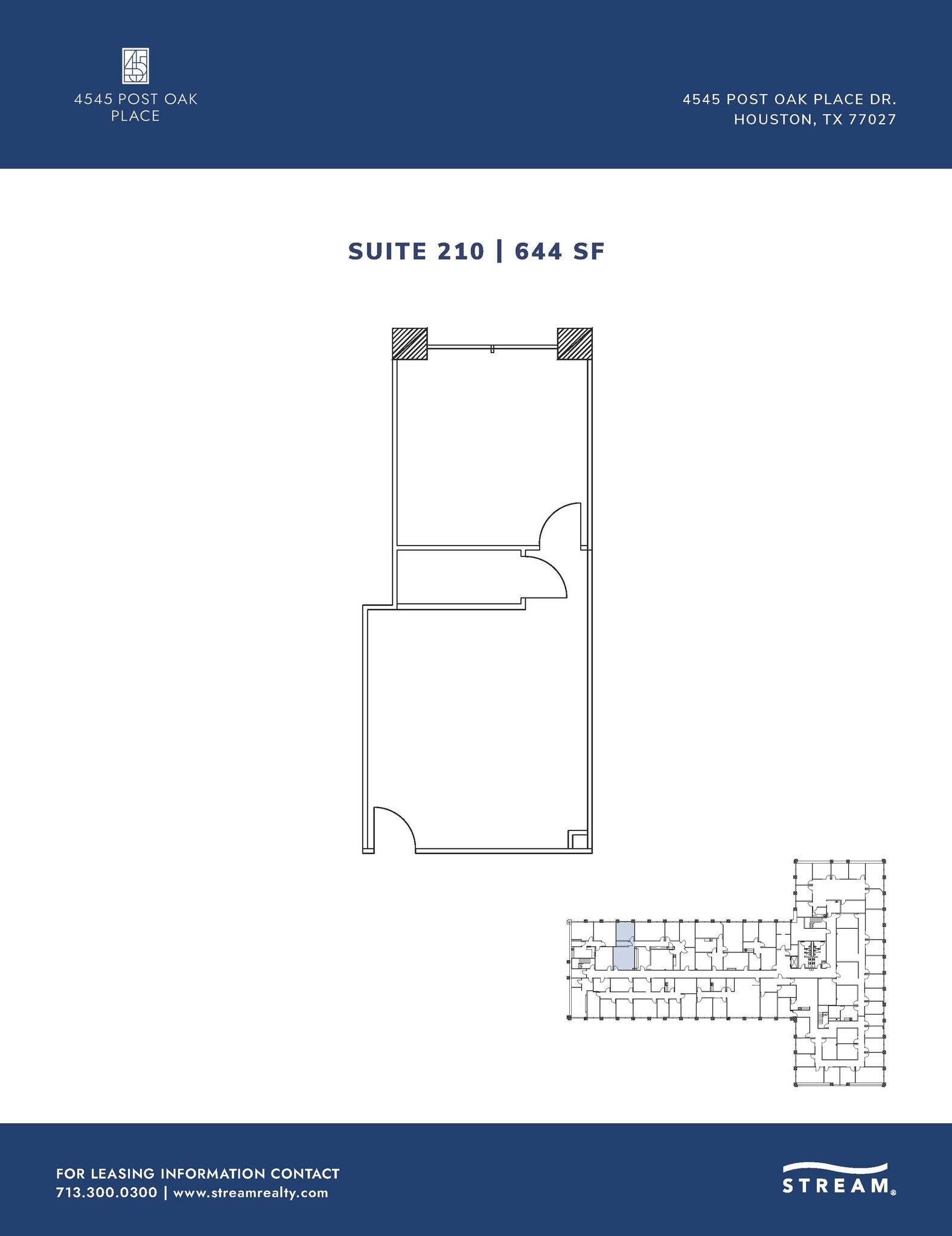 4545 Post Oak Pl, Houston, TX for lease Floor Plan- Image 1 of 1
