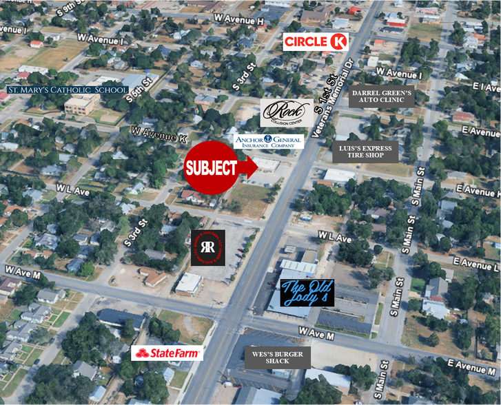 1104 S 1st St, Temple, TX for lease - Aerial - Image 2 of 3