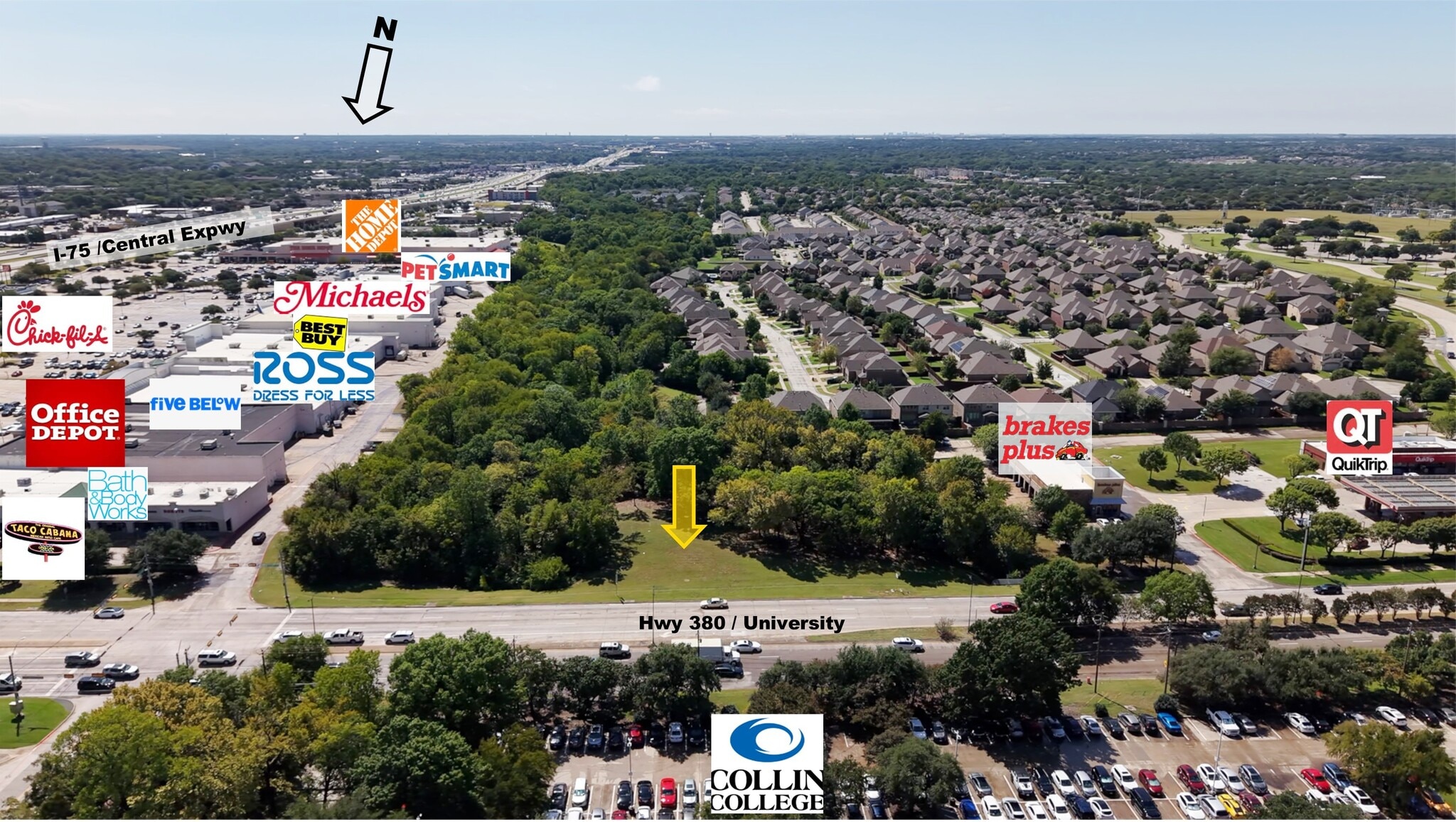 2207 W University Blvd, McKinney, TX à vendre Aérien- Image 1 de 4