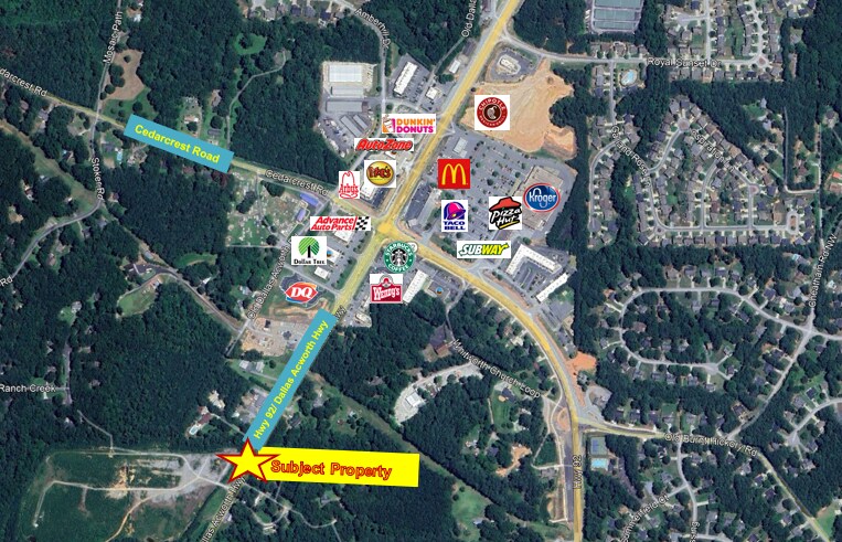 8341 Dallas Acworth Hwy, Dallas, GA à vendre - Aérien - Image 2 de 4