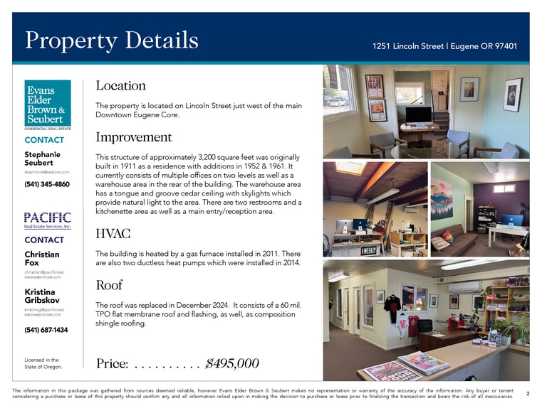 1251 Lincoln St, Eugene, OR for sale - Building Photo - Image 3 of 5