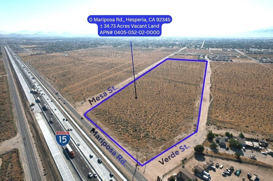 34.73-Acres Mariposa Rd & I-15 FWY, Hesperia, CA à vendre - Photo du bâtiment - Image 3 de 5