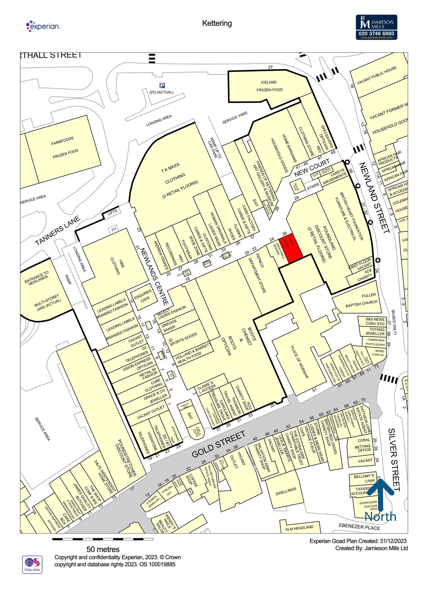 Gold St, Kettering for lease Site Plan- Image 1 of 2