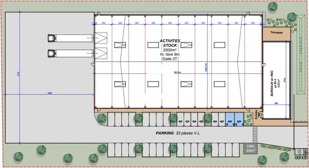 Local d'activités dans Genas à vendre - Plan d’étage - Image 3 de 4