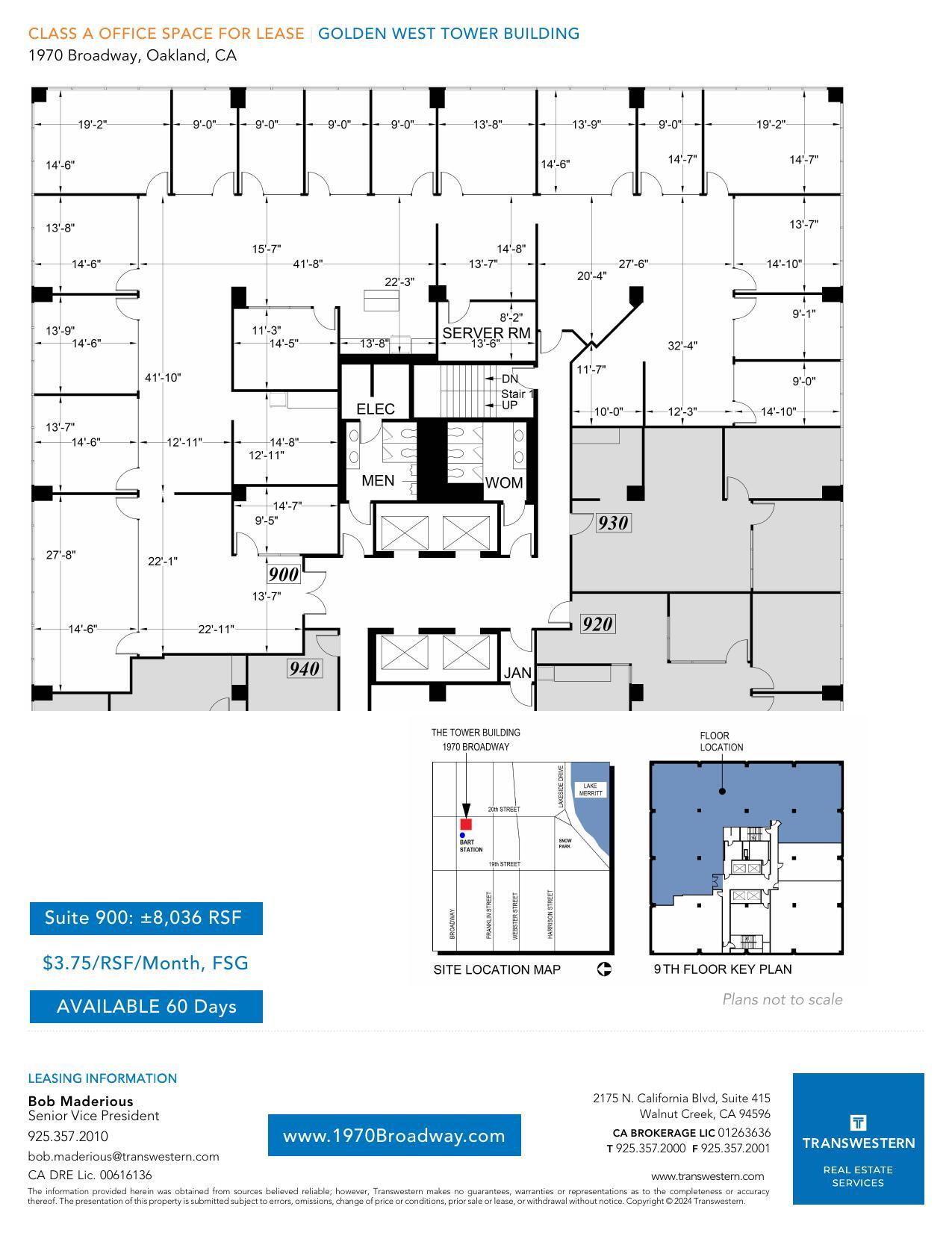 1970 Broadway, Oakland, CA for lease Floor Plan- Image 1 of 1