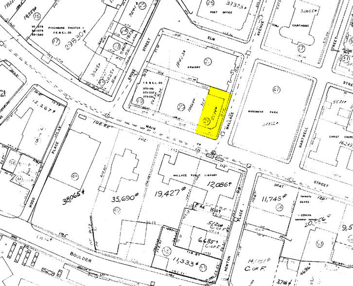 625 Main St, Fitchburg, MA for sale - Plat Map - Image 1 of 1