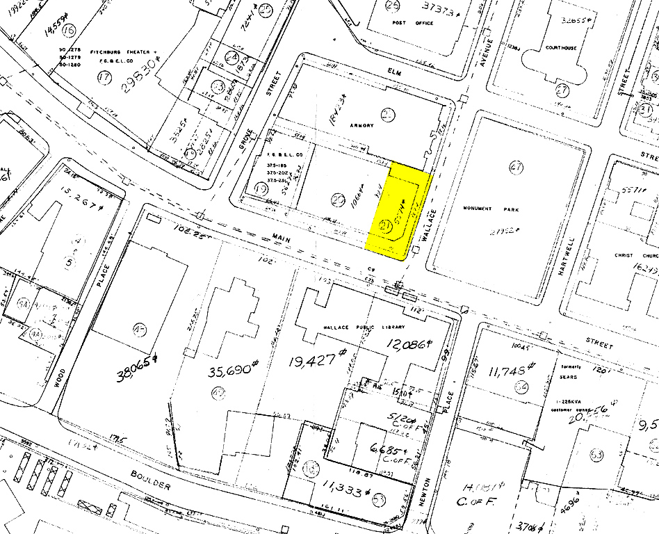 625 Main St, Fitchburg, MA à vendre Plan cadastral- Image 1 de 1