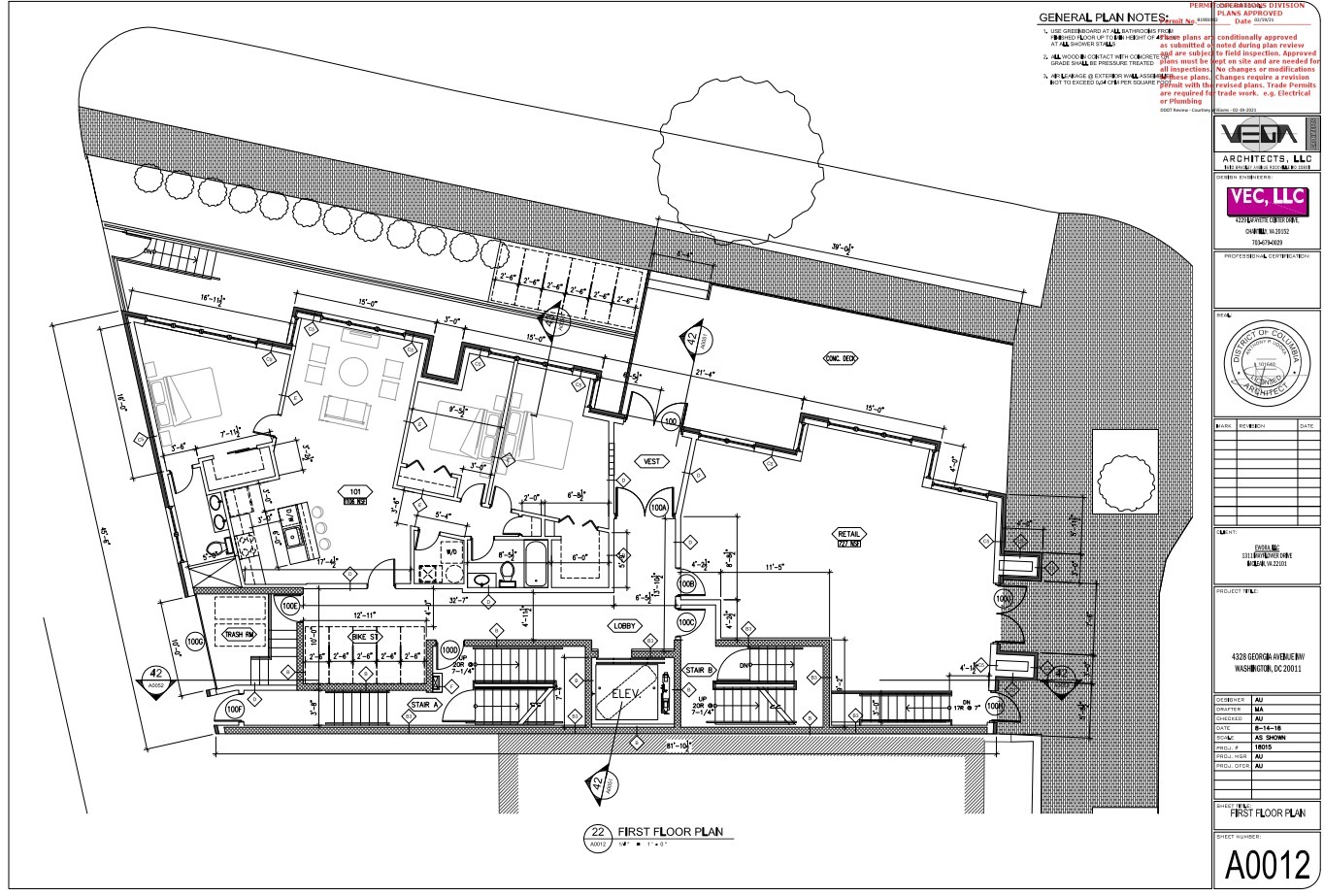 4328 Georgia Ave NW, Washington, DC à louer Plan d  tage- Image 1 de 2