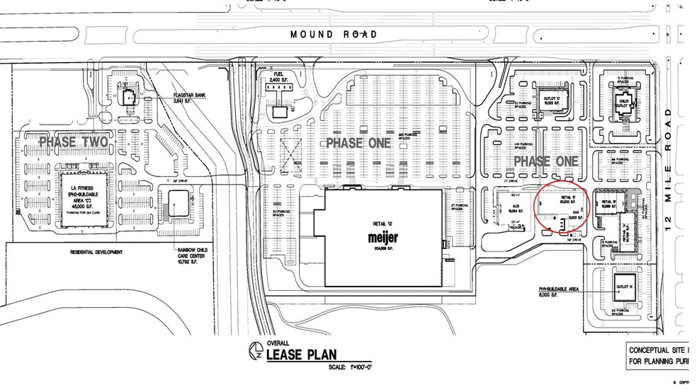 5709-5773 E 12 Mile Rd, Warren, MI à louer - Plan de site - Image 3 de 7