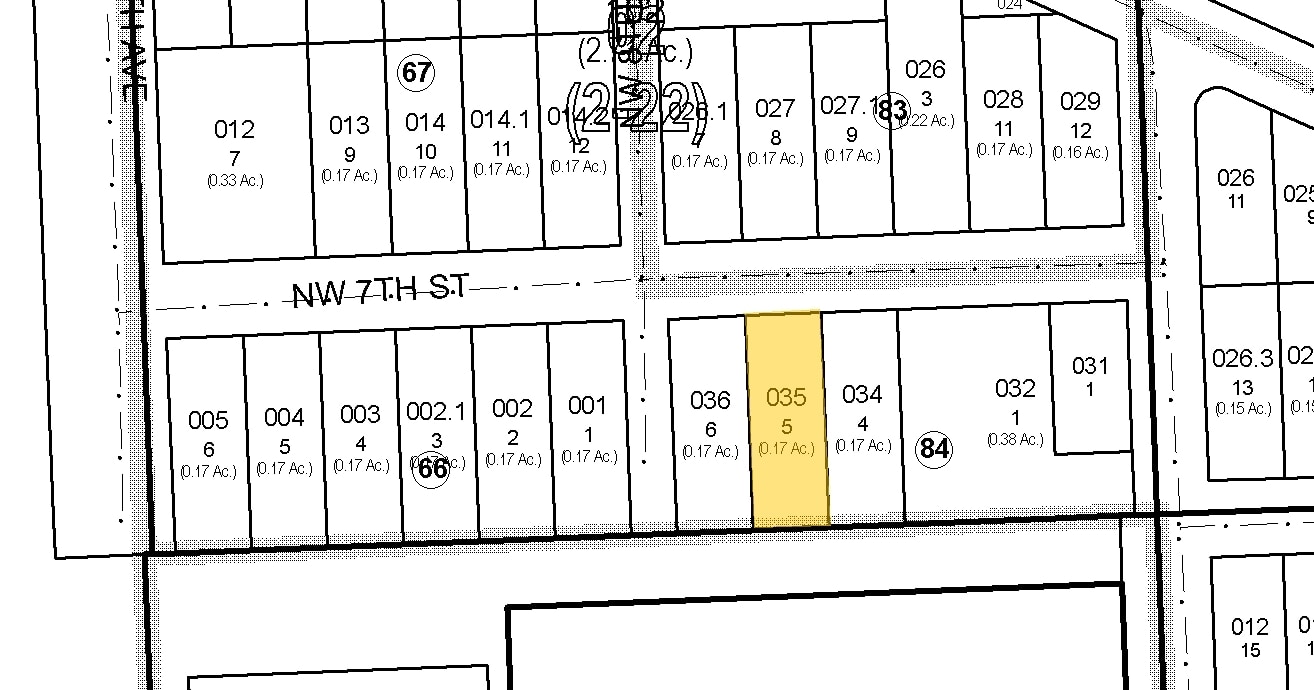 813 NW 7th St, Hallandale Beach, FL for sale Plat Map- Image 1 of 2