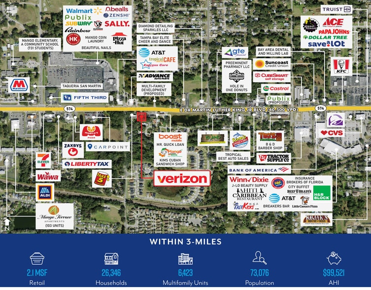 11865 Dr Martin Luther King Jr blvd, Seffner, FL à vendre - Photo du bâtiment - Image 2 de 2