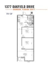 1387-1399 Oakfield Dr, Brandon, FL à louer Plan d’étage- Image 1 de 1