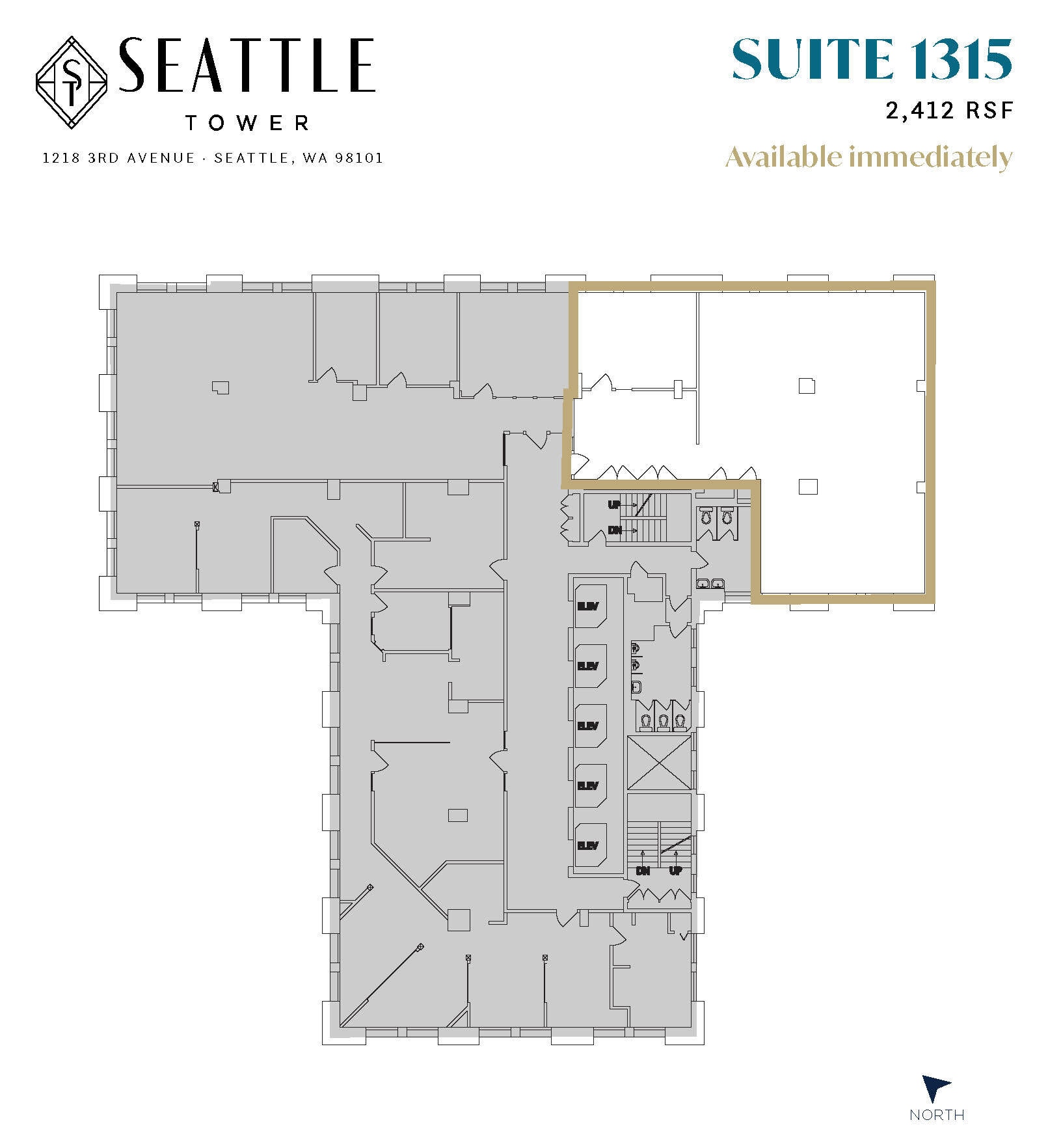 1218 3rd Ave, Seattle, WA for lease Floor Plan- Image 1 of 1