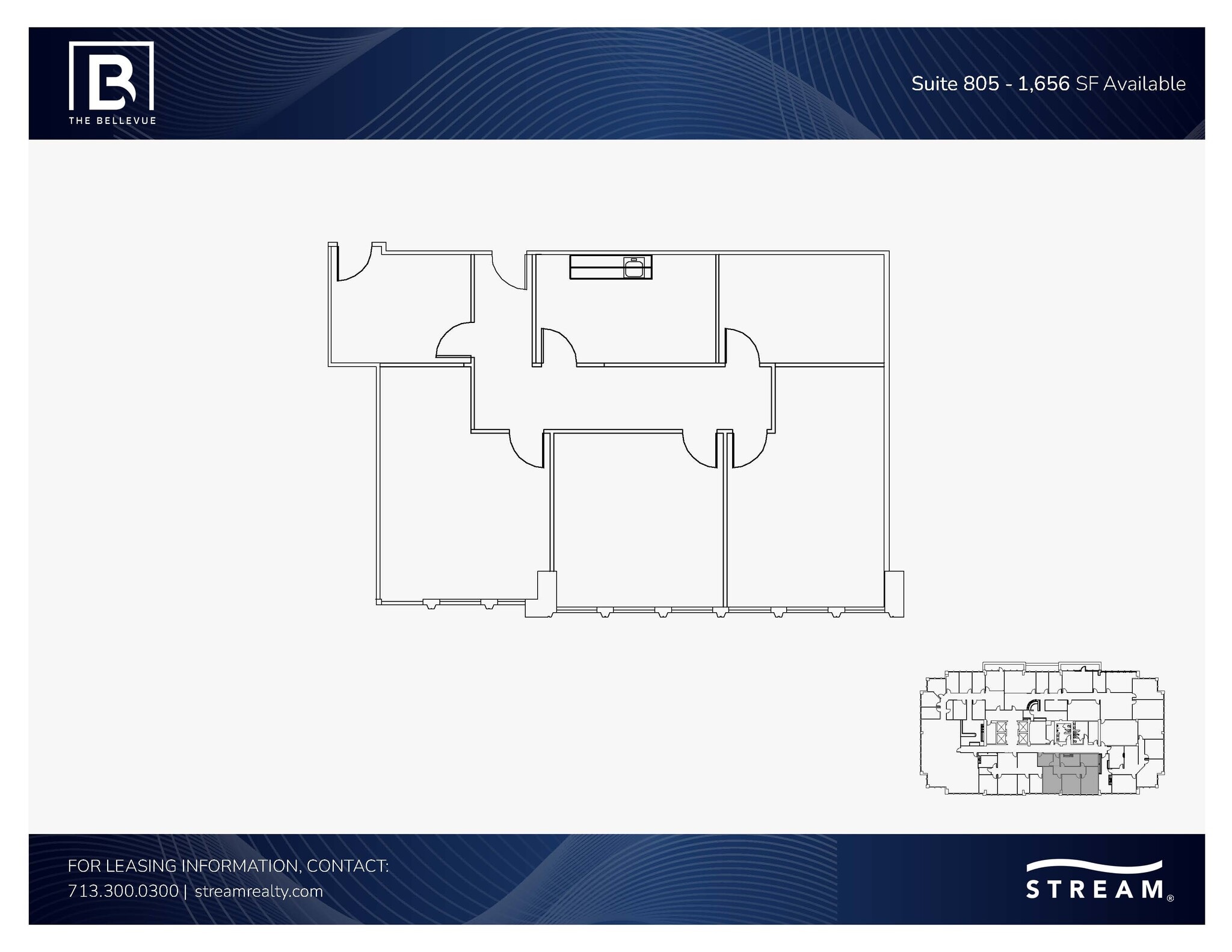 2323 S Shepherd Dr, Houston, TX à louer Plan d’étage- Image 1 de 1
