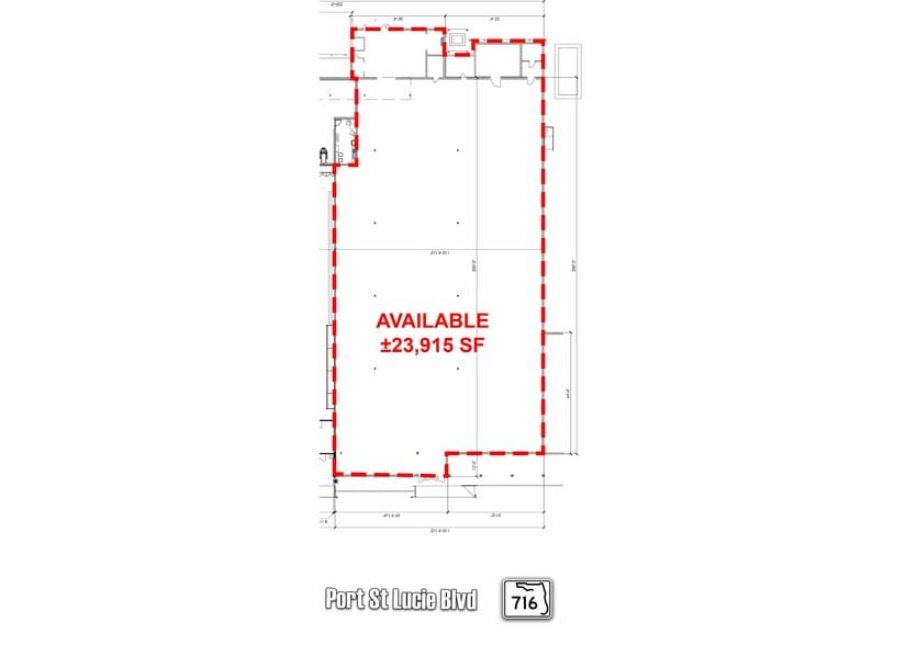 247-295 SW Port St Lucie Blvd, Port Saint Lucie, FL à louer - Plan d’étage - Image 3 de 4