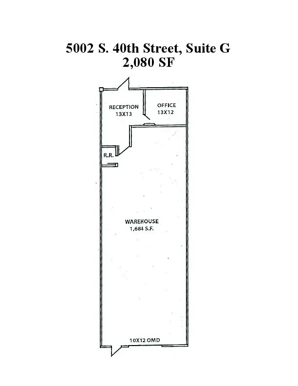 5002 S 40th St, Phoenix, AZ à louer Plan d  tage- Image 1 de 1