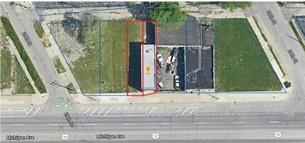 4536 Michigan Ave, Detroit, MI - Aérien  Vue de la carte