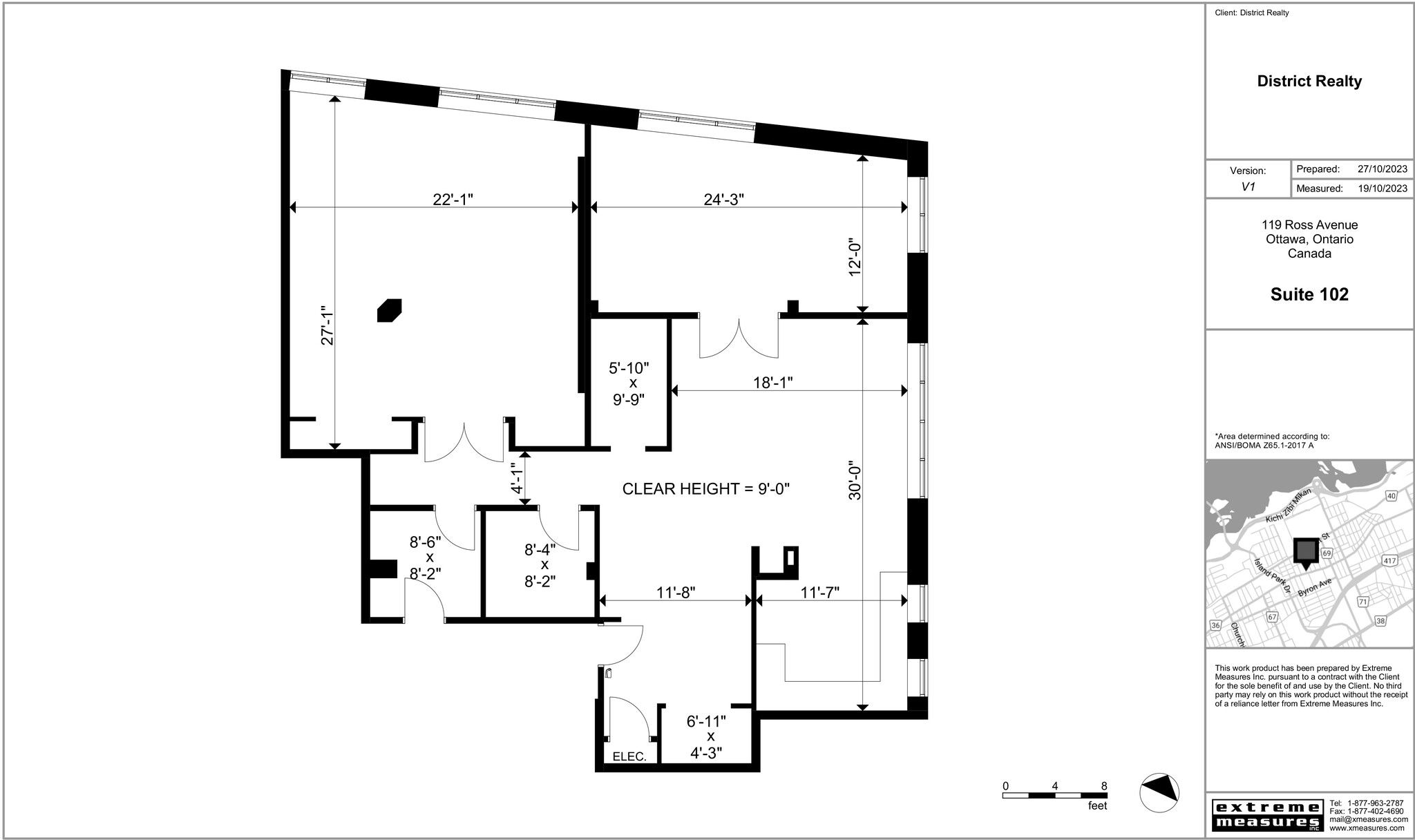 119 Ross Ave, Ottawa, ON à louer Plan d’étage- Image 1 de 1