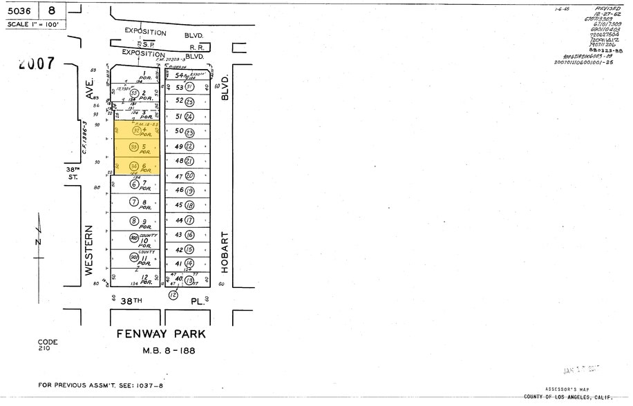 3790-3796 S Western Ave, Los Angeles, CA à louer - Plan cadastral - Image 2 de 3