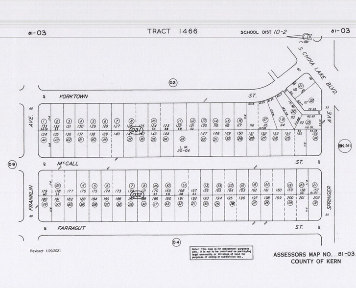 W 081-031-22-00-1 Springer, Ridgecrest, CA à vendre - Photo du bâtiment - Image 2 de 2
