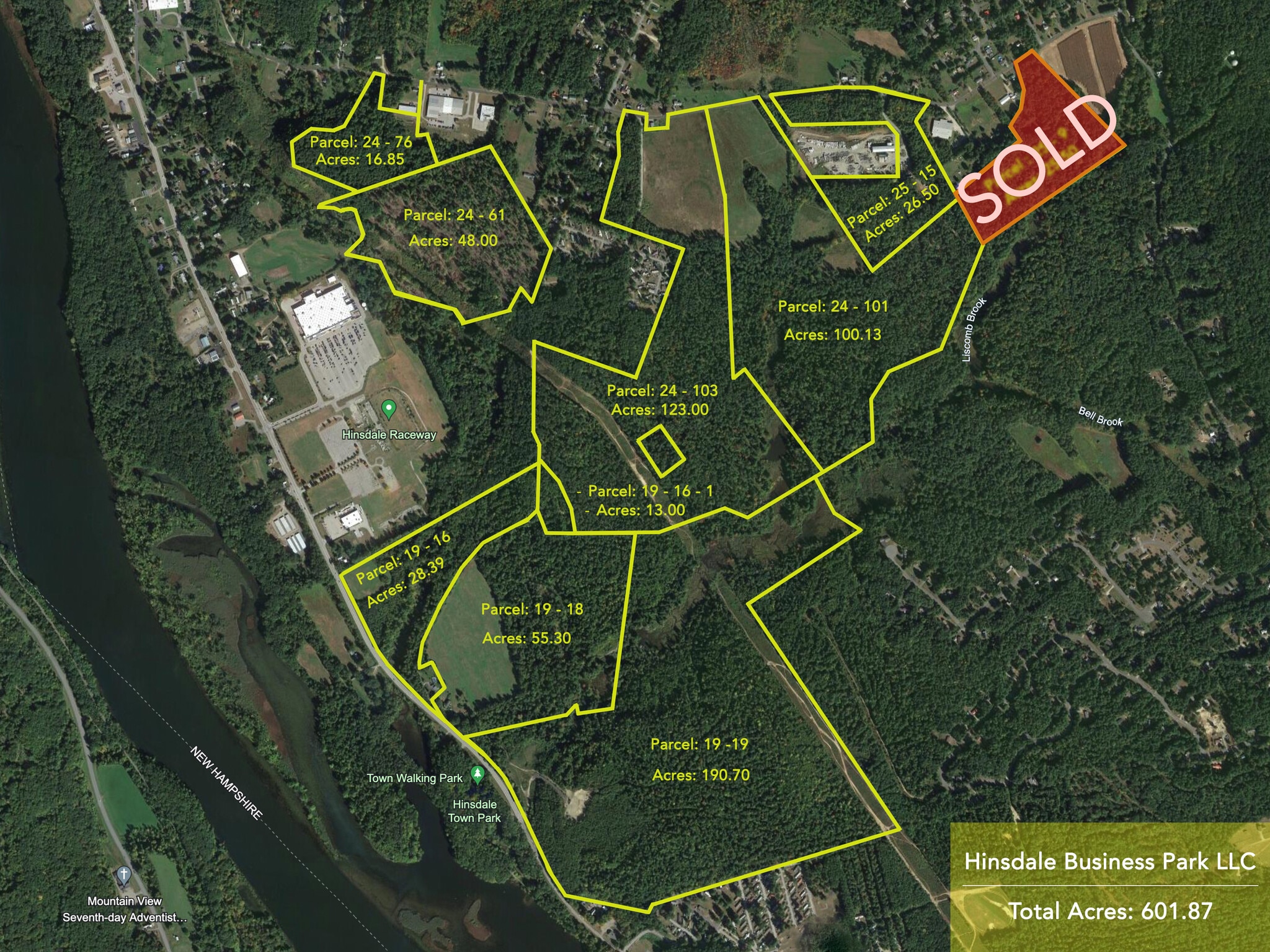 Brattleboro Rd Route 119, Hinsdale, NH for sale Aerial- Image 1 of 19