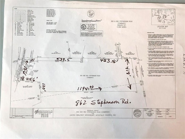 862 Stephenson Rd, Stone Mountain, GA for sale - Plat Map - Image 2 of 5