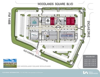 Plus de détails pour 525 Woodland Square Blvd, Conroe, TX - Bureau, Commerce de détail à louer