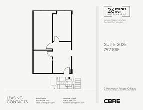 2625 Butterfield Rd, Oak Brook, IL for lease Floor Plan- Image 1 of 2