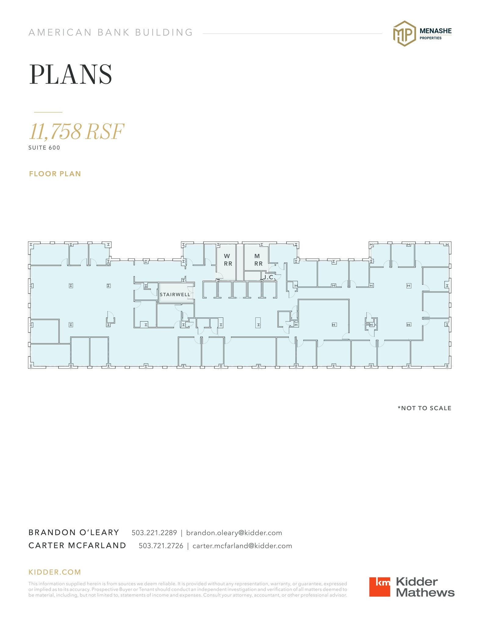 621 SW Morrison St, Portland, OR à louer Plan d’étage- Image 1 de 1