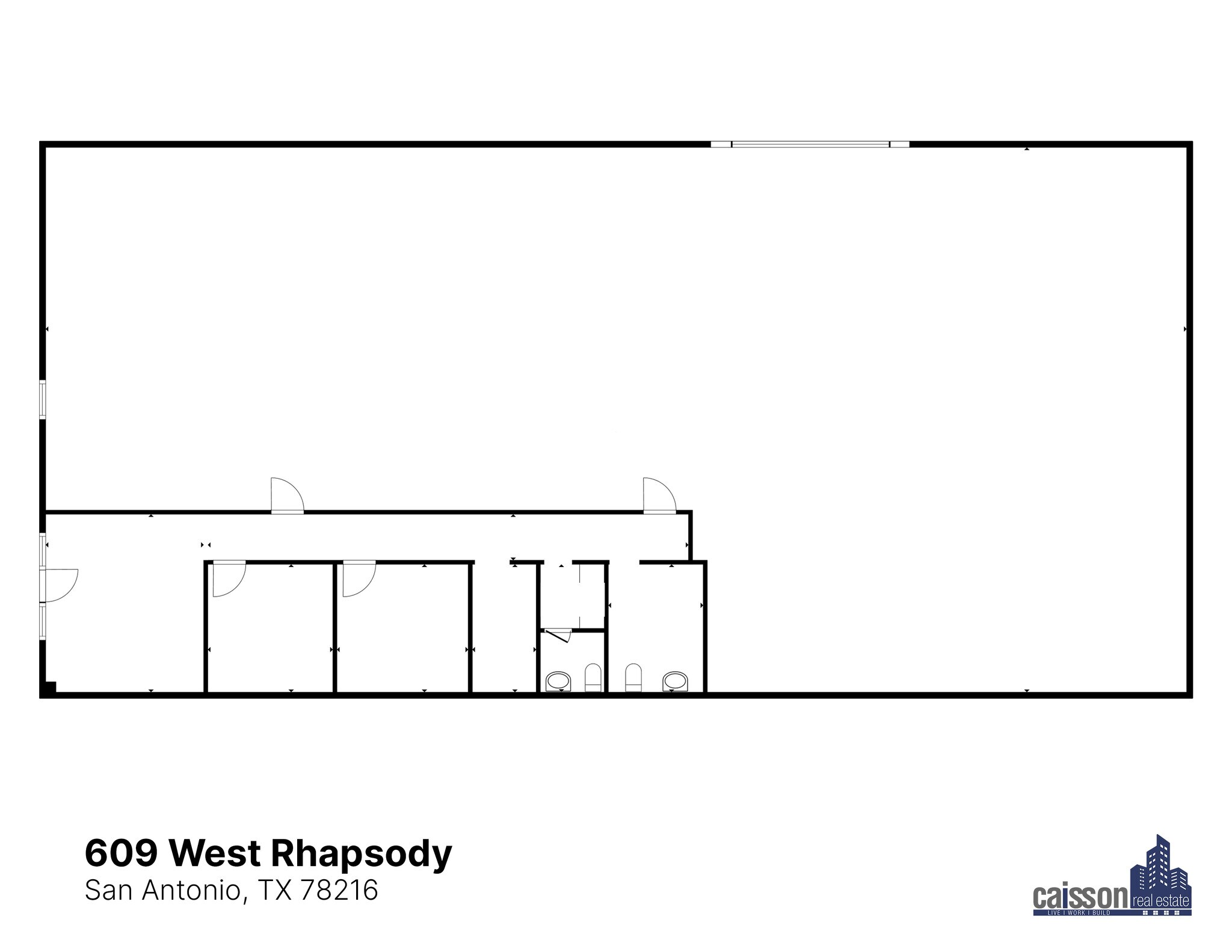 603-609 W Rhapsody Dr, San Antonio, TX à louer Plan d’étage- Image 1 de 1