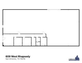603-609 W Rhapsody Dr, San Antonio, TX à louer Plan d’étage- Image 1 de 1