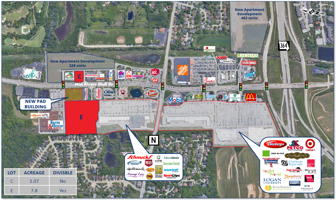 6035 Mid Rivers Mall Dr, Saint Peters, MO for lease Site Plan- Image 1 of 2