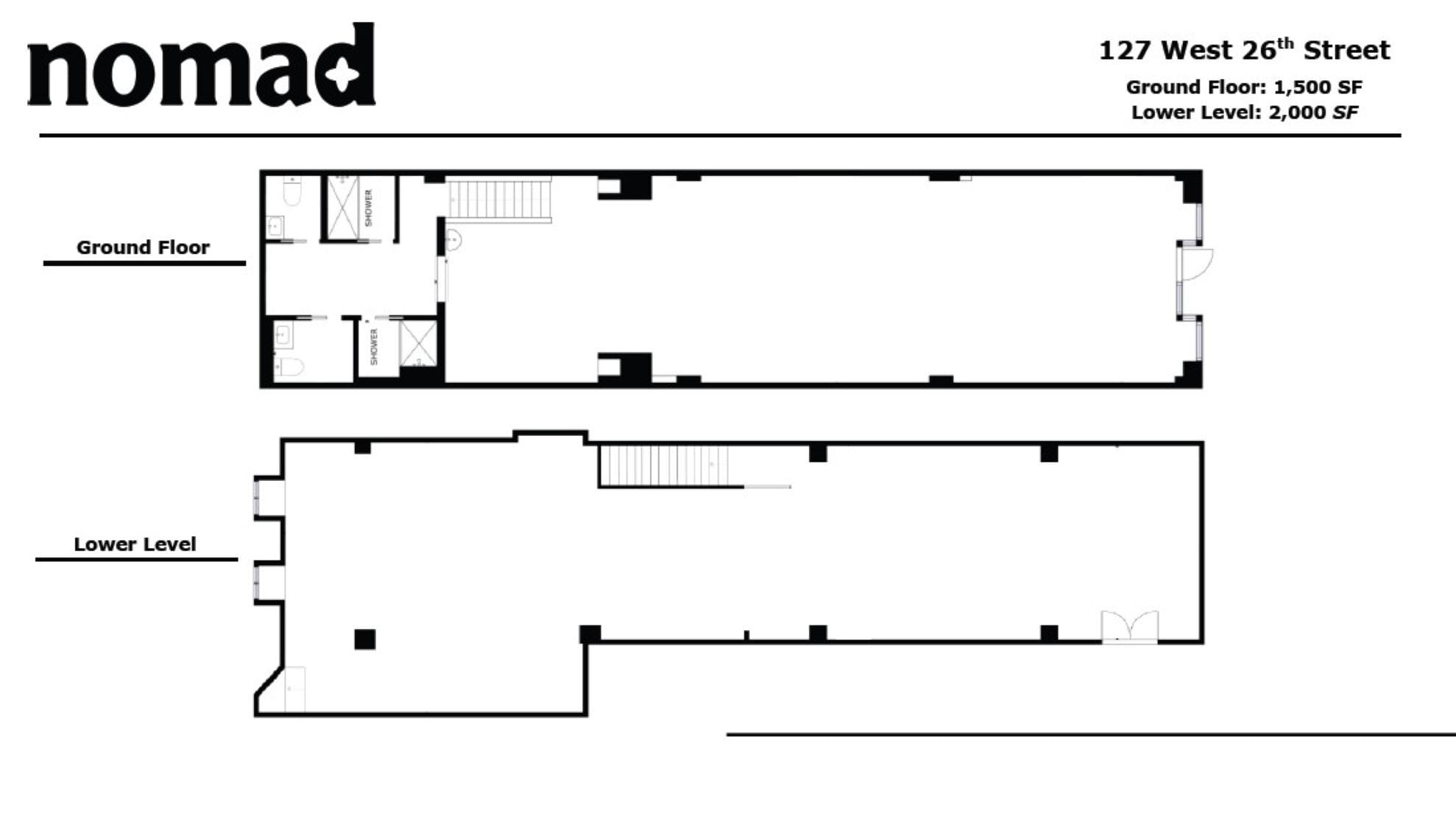127 W 26th St, New York, NY à louer Plan d’étage- Image 1 de 5