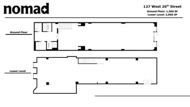 127 W 26th St, New York, NY à louer Plan d’étage- Image 1 de 5