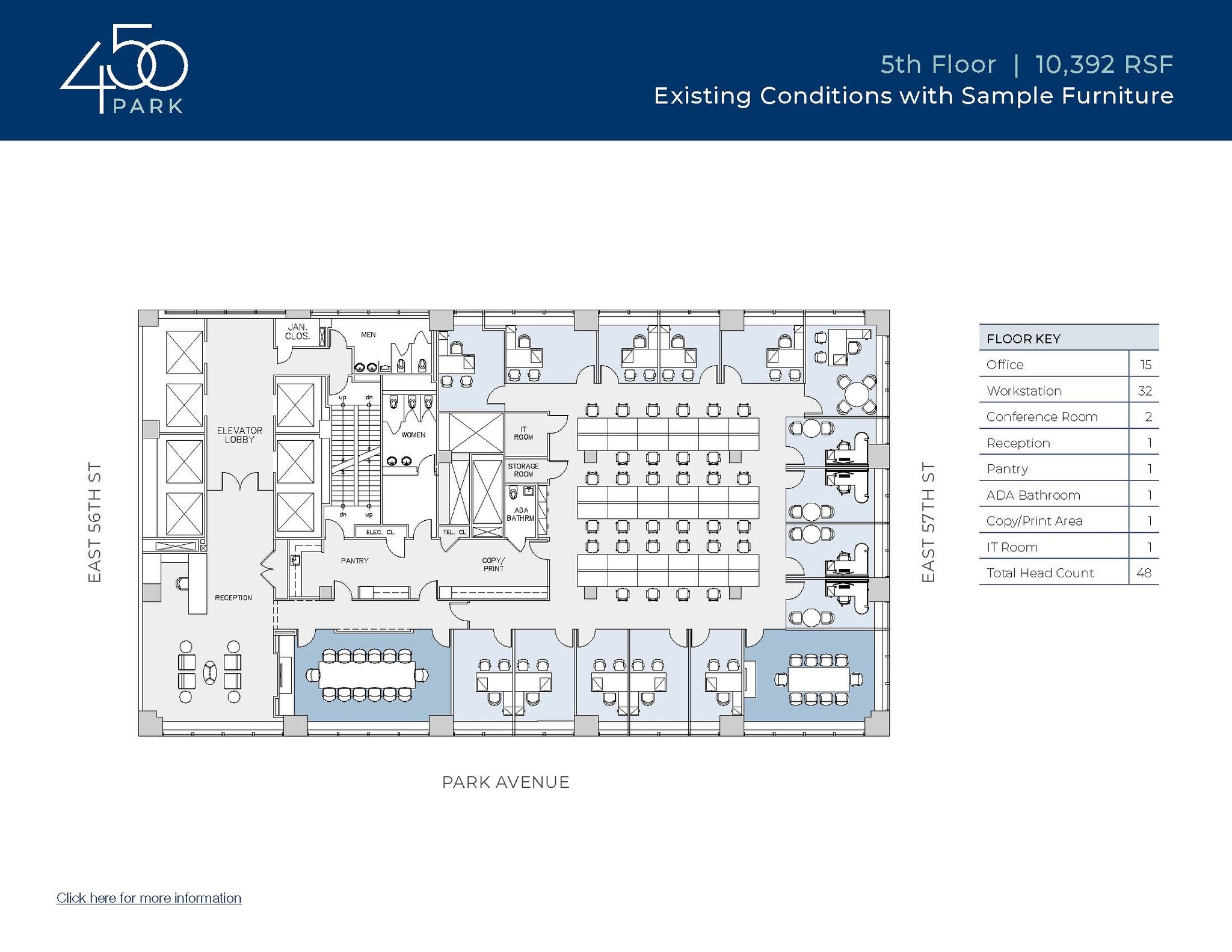 450 Park Ave, New York, NY à louer Plan d’étage- Image 1 de 1
