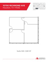 10700 Richmond Ave, Houston, TX à louer Plan d’étage- Image 1 de 1