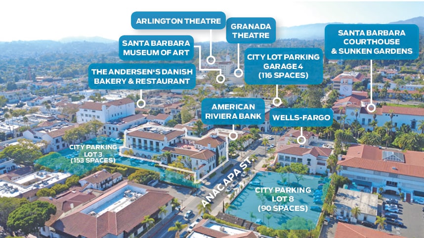 1021 Anacapa St, Santa Barbara, CA for lease - Aerial - Image 3 of 11