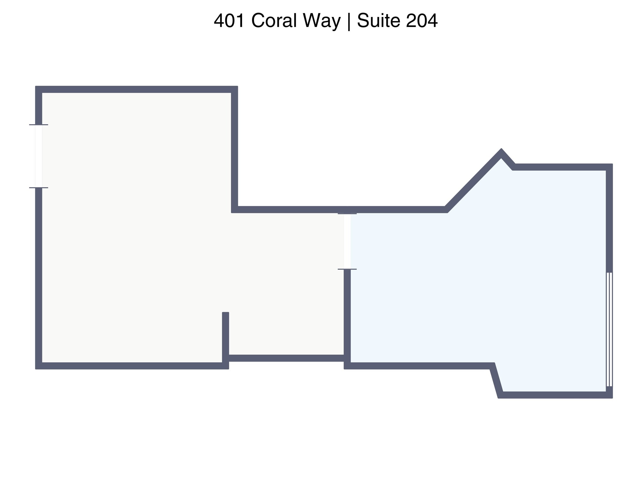 401 Coral Way, Coral Gables, FL à louer Plan de site- Image 1 de 1