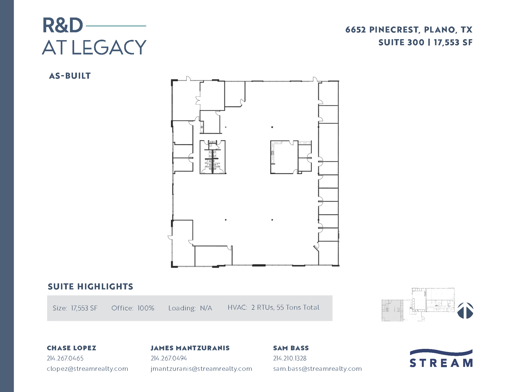 6400 Pinecrest Dr, Plano, TX à louer Plan d’étage- Image 1 de 1