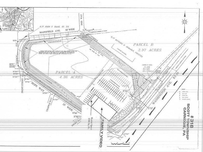 1160 Washington Ave, Carnegie, PA à louer - Plan de site - Image 3 de 3