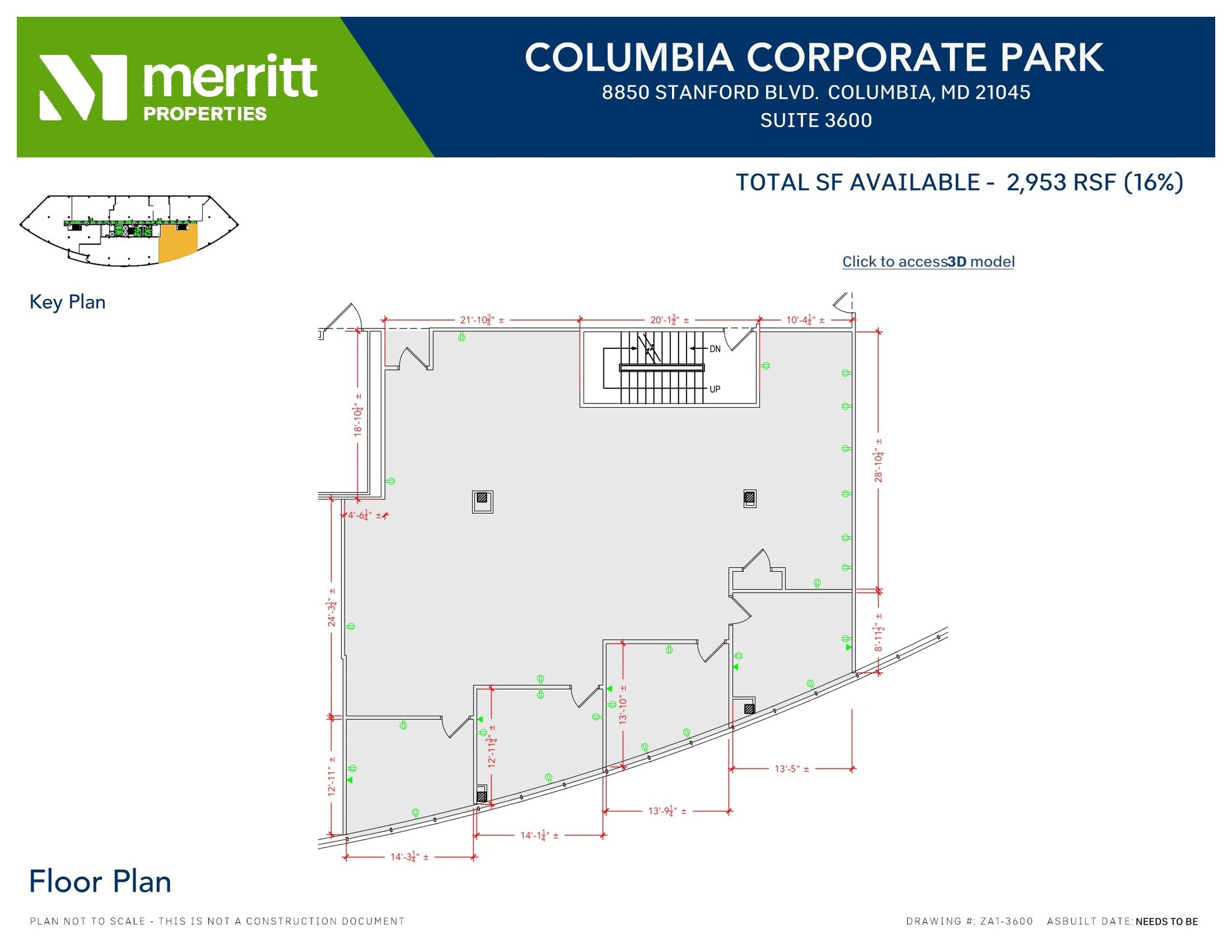 8830 Stanford Blvd, Columbia, MD à louer Plan d’étage- Image 1 de 1