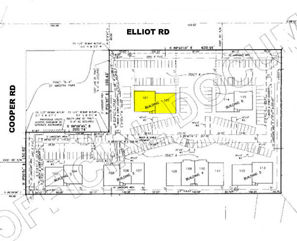 725 W Elliot Rd, Gilbert, AZ à louer - Plan cadastral - Image 2 de 13