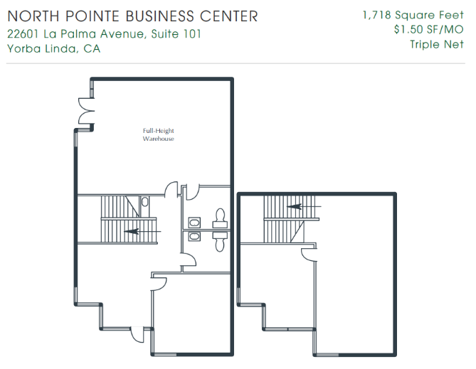 22601 La Palma Ave, Yorba Linda, CA for lease Floor Plan- Image 1 of 1